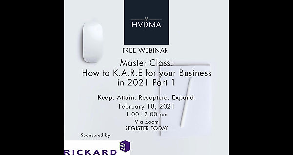 Master Class: How to K.A.R.E. for your Business in 2021 Part 1